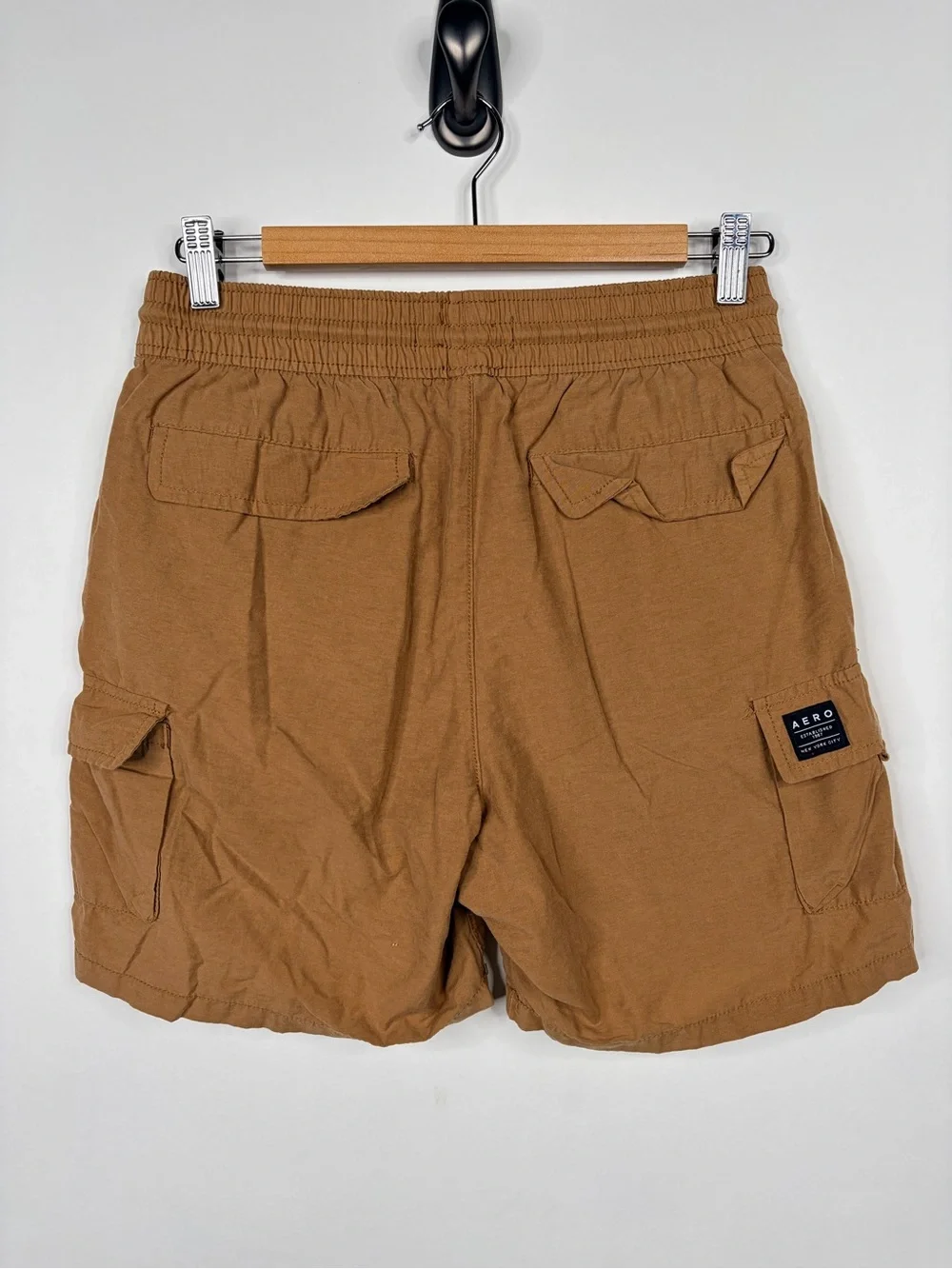 Aeropostale Men's Cargo Shorts in Rust Brown